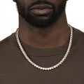 Mens Gold Tennis Chain Necklace 6mm The Gold Gods 22 inch 2