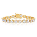 Gold Diamond Buttercup Tennis Bracelet (4mm) The Gold Gods 1