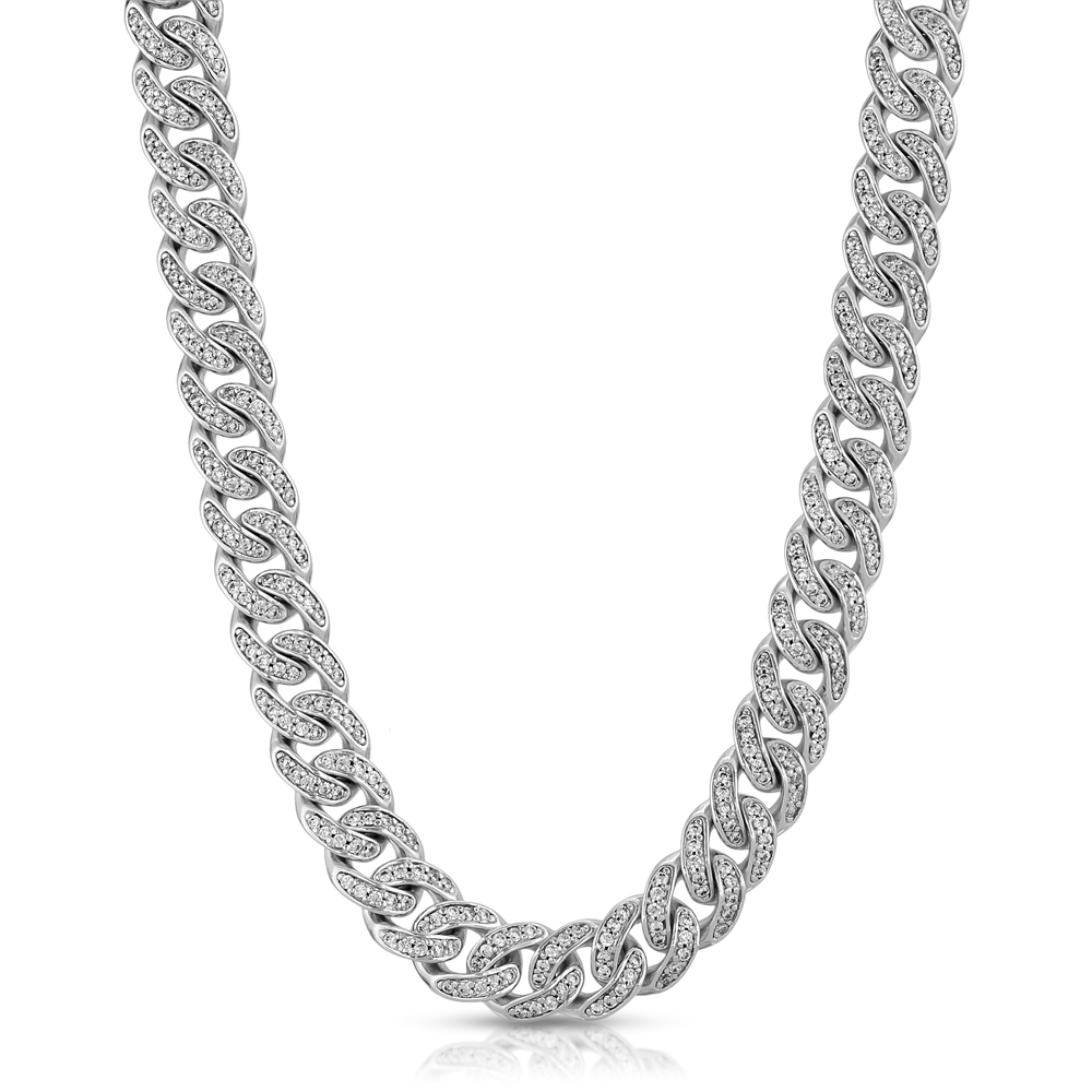 Micro Diamond Cuban Link Chain 8MM