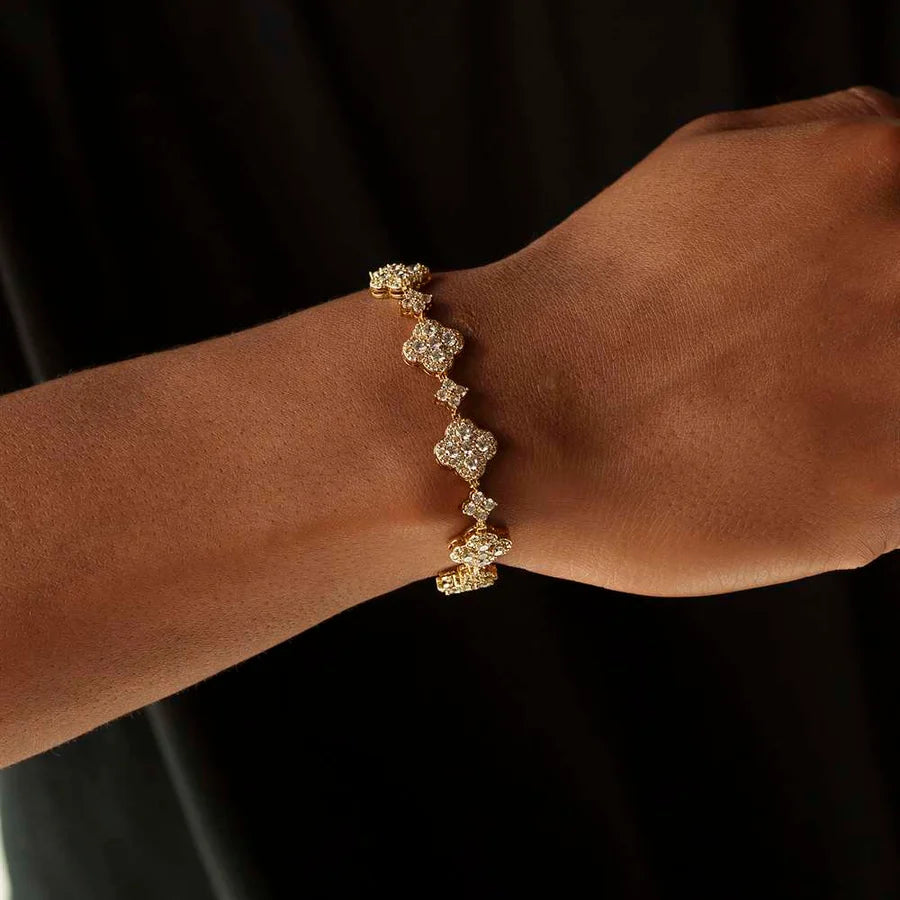 Diamond Clover Bracelet
