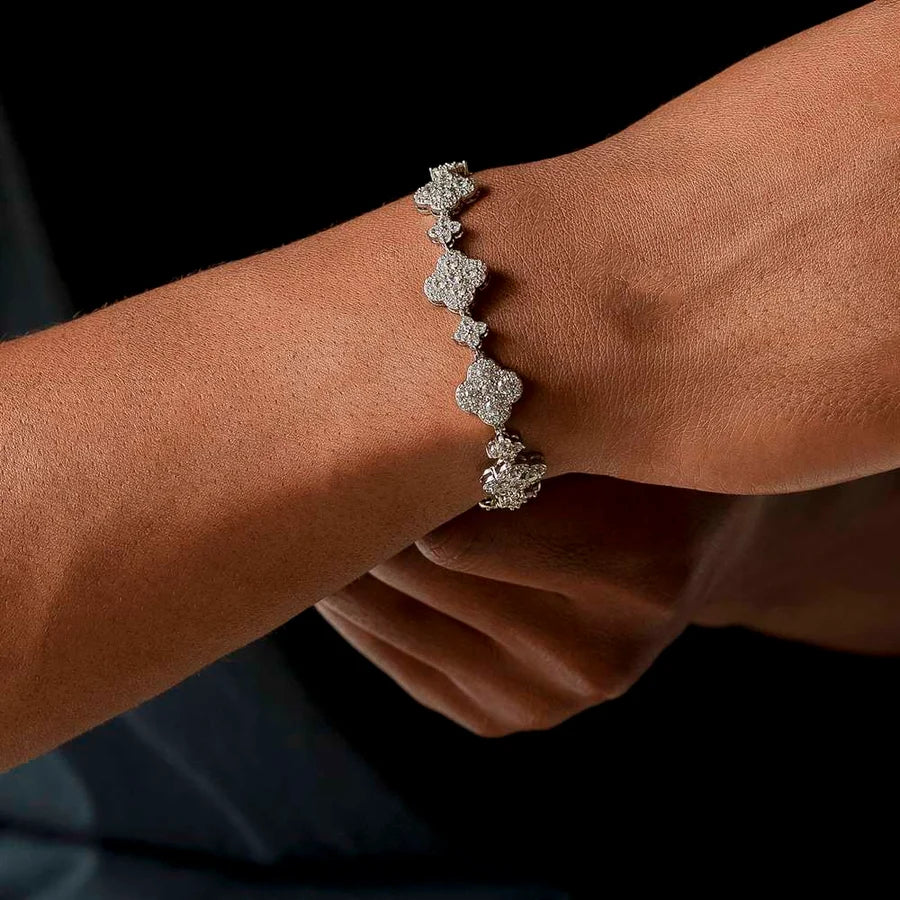 Diamond Clover Bracelet