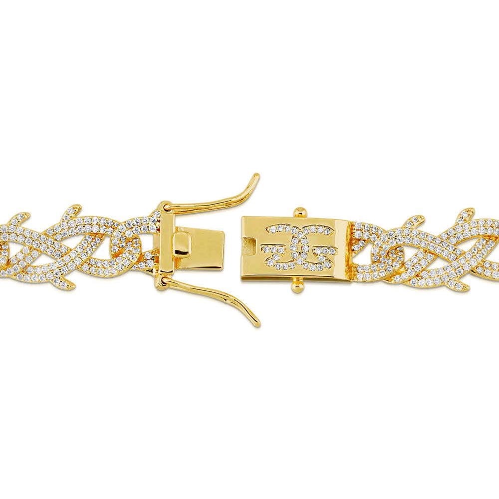 Diamond Crown Of Thrones Link Chain 10MM