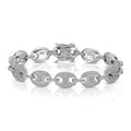 Diamond Puff Link Bracelet 10MM