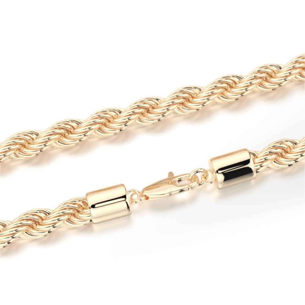Rope Gold Chain 4mm The Gold Gods 