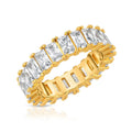 Diamond Baguette Eternity Ring The Gold Gods close up view