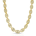 Diamond Puff Link Chain The Gold Gods Front