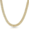 Diamond Cuban Spiked Chain The Gold Gods  lifestyle look front view 3