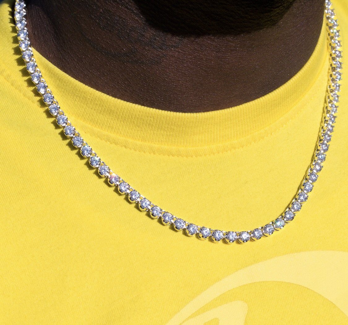 Diamond Buttercup Tennis Chain 4MM