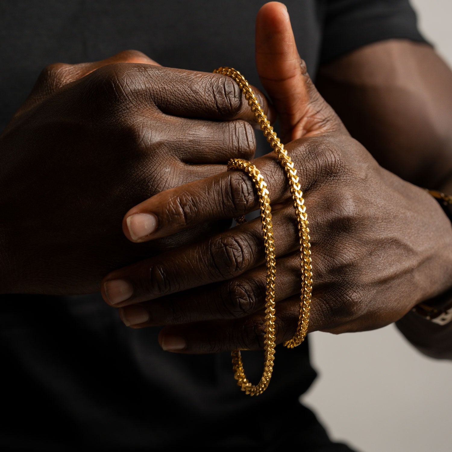 Franco Gold Chain 4mm The Gold Gods Hand