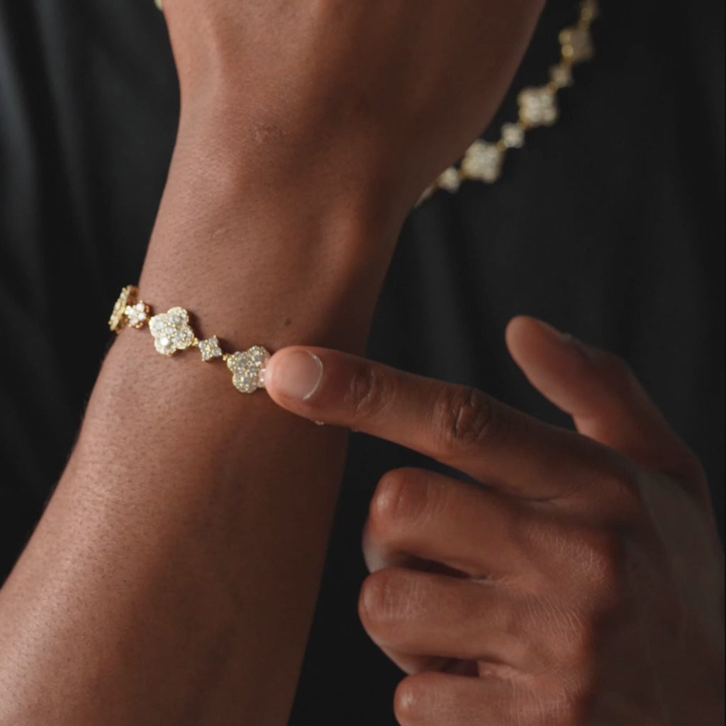 Diamond Clover Bracelet