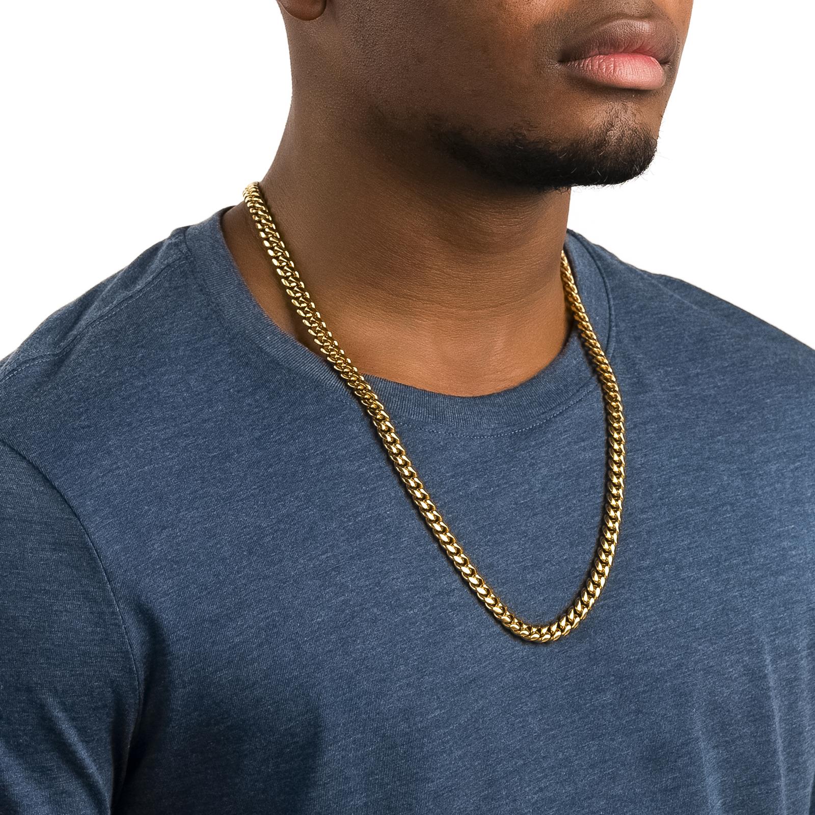 Men's Gold Chain - 8mm Miami Cuban Link - The Gold Gods - 26 inch 1